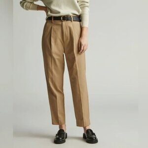 Everlane Pants The Tencel Way High Taper Ankle Ash Brown NWT